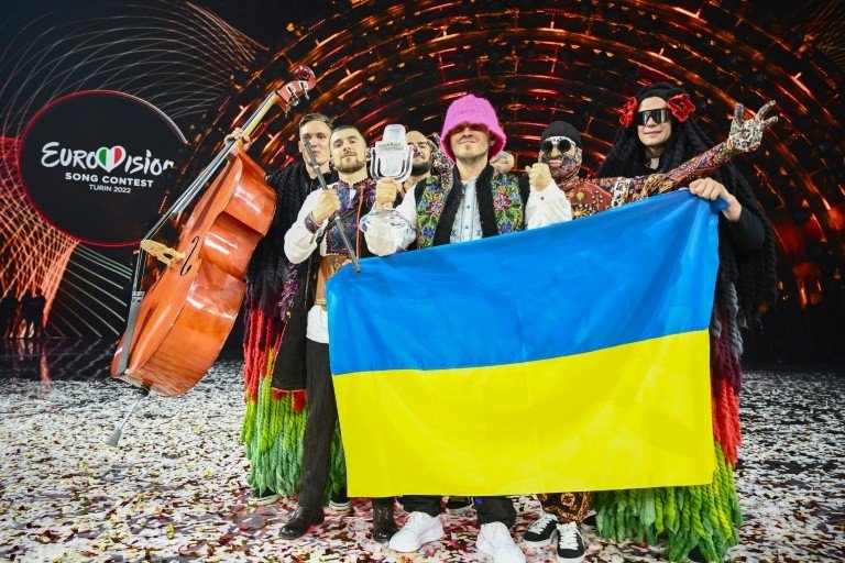 Grupo ucraniano vence Festival Eurovision da Canção Grupo ucraniano vence Festival Eurovision da Canção