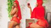 Geisy Arruda surge de Chapeuzinho Vermelho sexy com lingerie transparente: 'À procura do meu Lobo Mau'