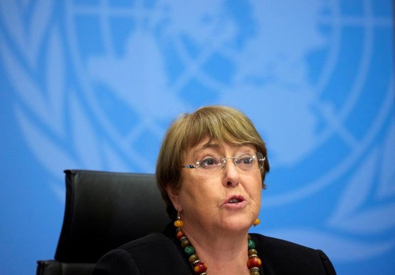 Bachelet quer visitar Xinjiang neste ano e diz que julgamentos de Hong Kong são teste crucial Bachelet quer visitar Xinjiang neste ano e diz que julgamentos de Hong Kong são teste crucial