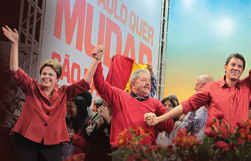 Resultado de imagem para haddad, Lula e Dilma